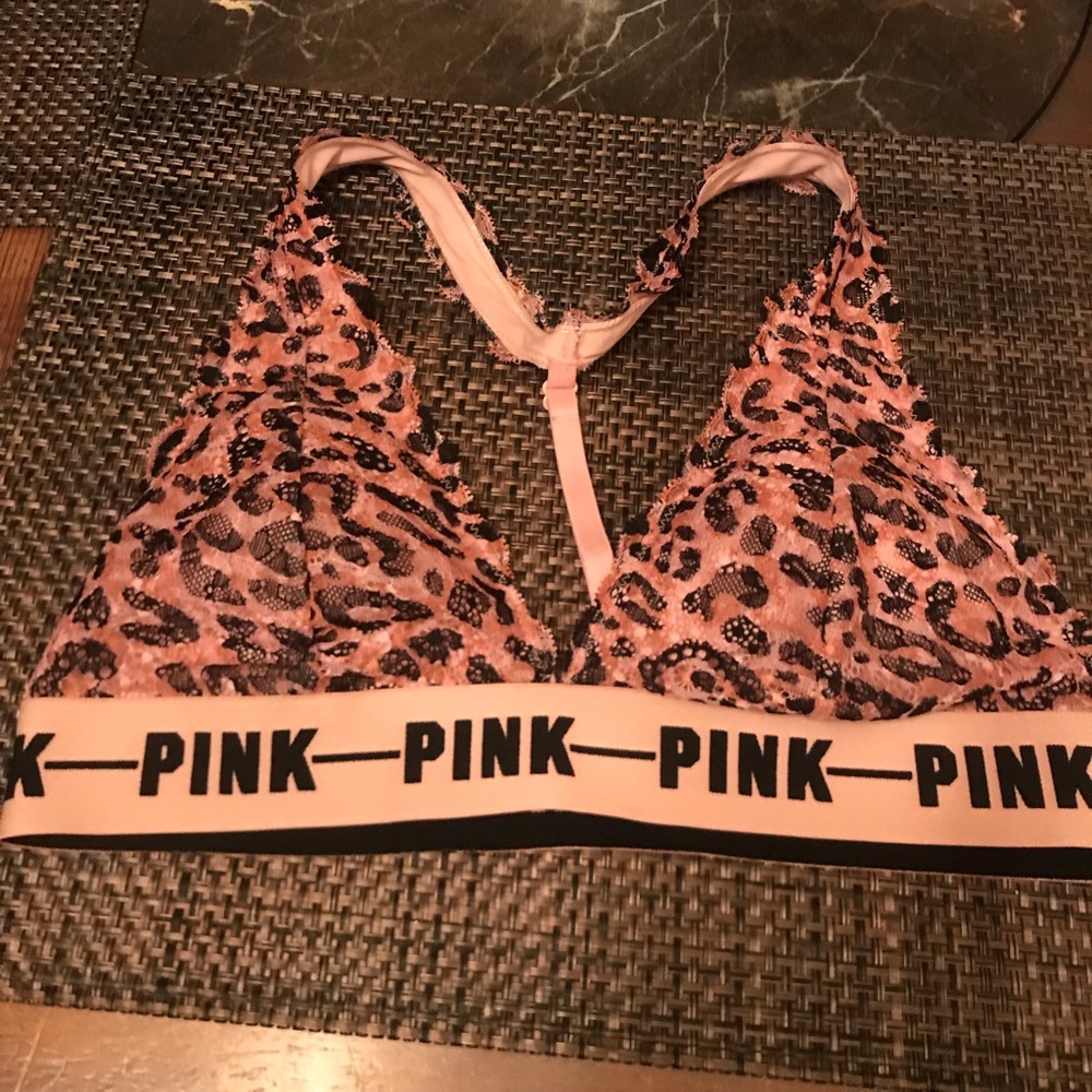 Pink Victoria’s Secret lace bralette